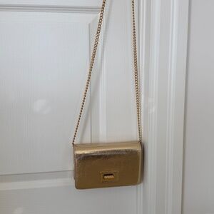 Gold Mini Crossbody Bag with Chain Strap – Evening / Party PRIMADONNA ITALY